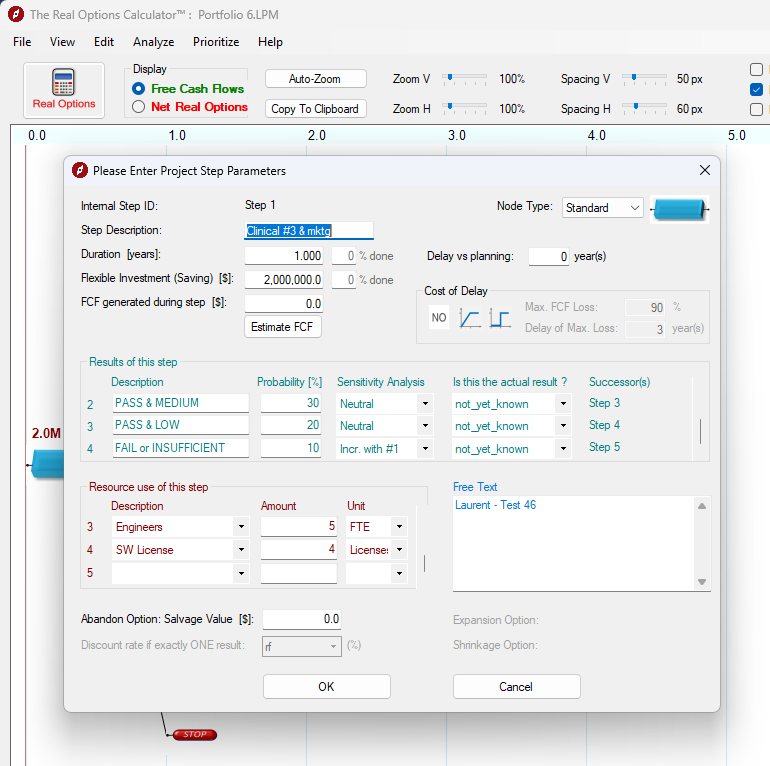 Screenshot Schritt-Details